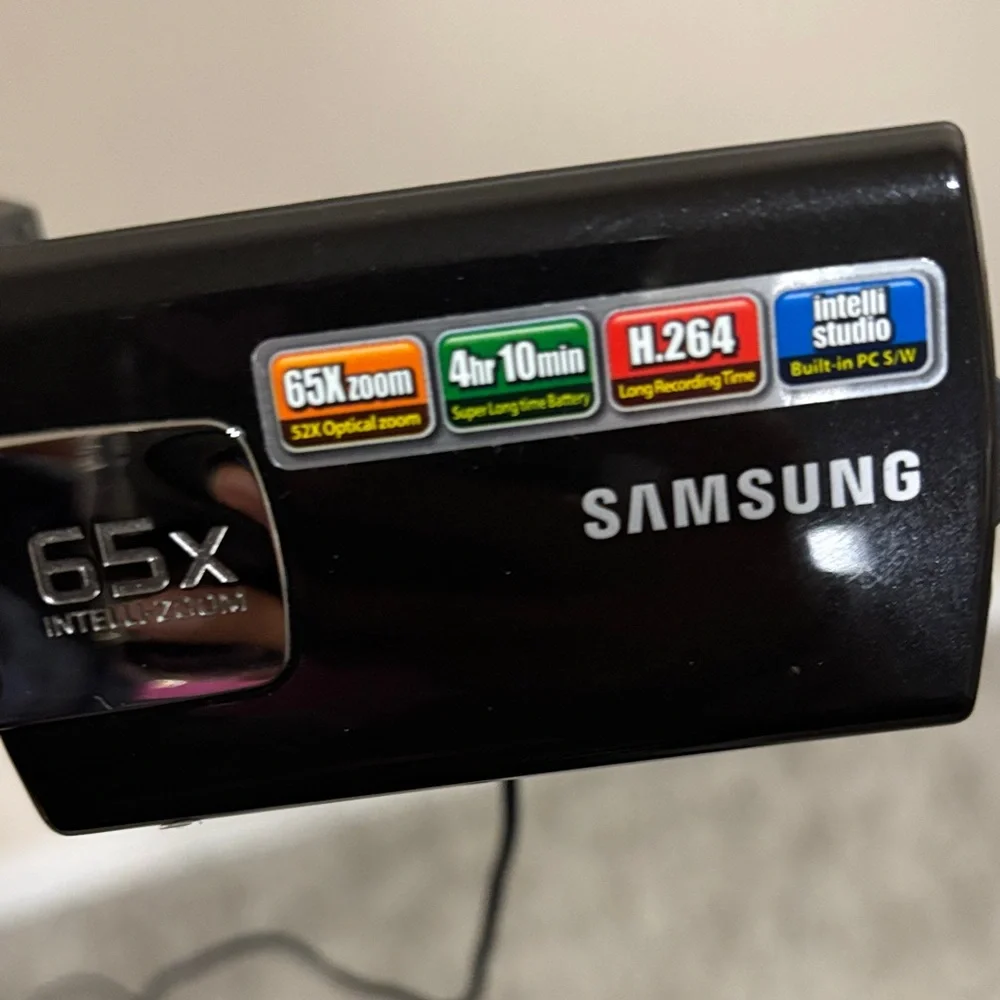 Samsung Black and Red Video Camcorder